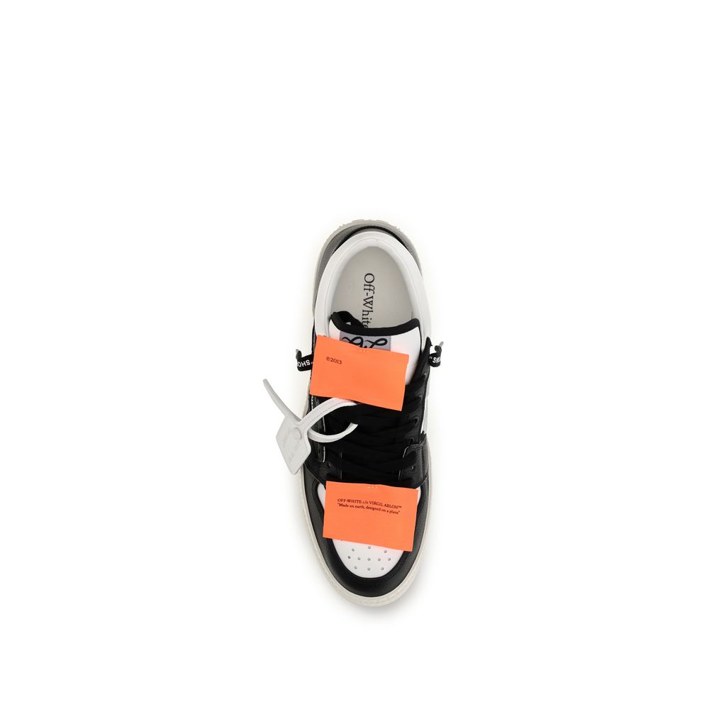 Off-White Multicolor Calf Leather Bos Taurus Low Top Sneakers Off-White