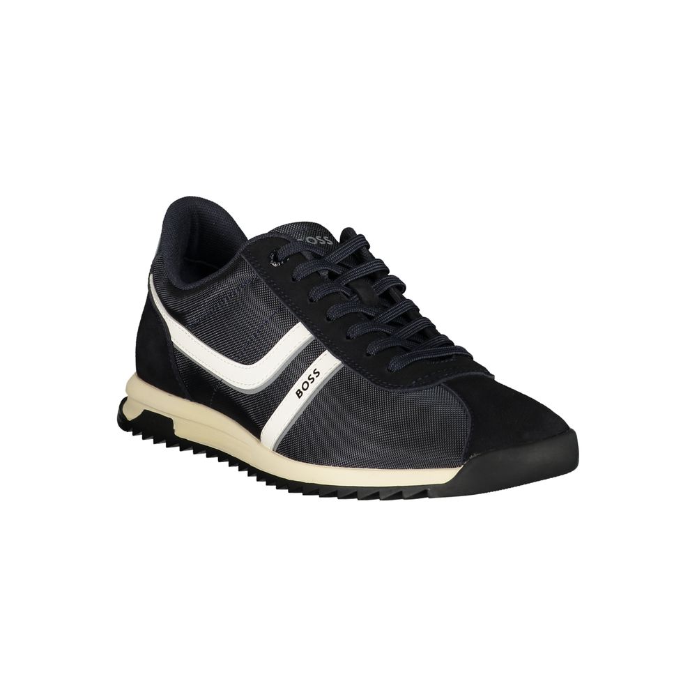 Hugo Boss Blue Polyurethane Men's Sneaker Hugo Boss