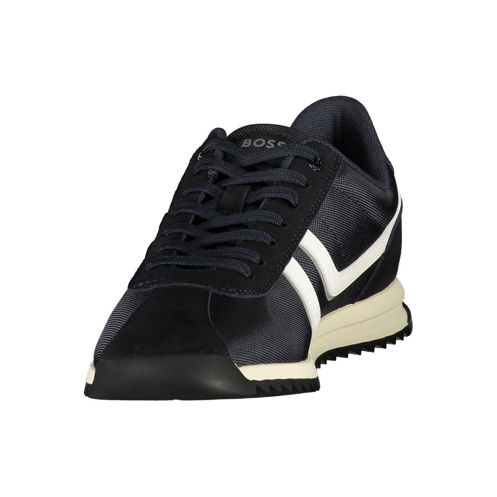 Hugo Boss Blue Polyurethane Men's Sneaker Hugo Boss