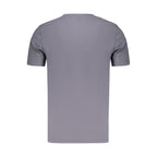 Hugo Boss men's blue cotton T-shirt with round neckline and short sleeves, casual fit for everyday wear