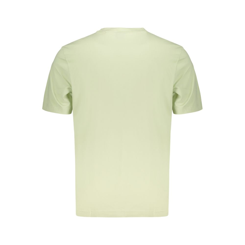 Hugo Boss Verde cotton men's T-shirt with crew neckline and short sleeves, featuring a simple, classic design.