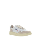 Autry White Calf Leather Bos Taurus Athletic Sneakers