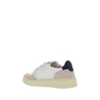 Autry White Calf Leather Bos Taurus Athletic Sneakers