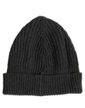 Dolce & Gabbana Men Charcoal Grey Ribbed Wool Knit Beanie One Size Hat Dolce & Gabbana