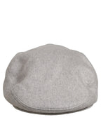 Dolce & Gabbana Men Light Grey Cashmere Newsboy Cabbie Cap Hat