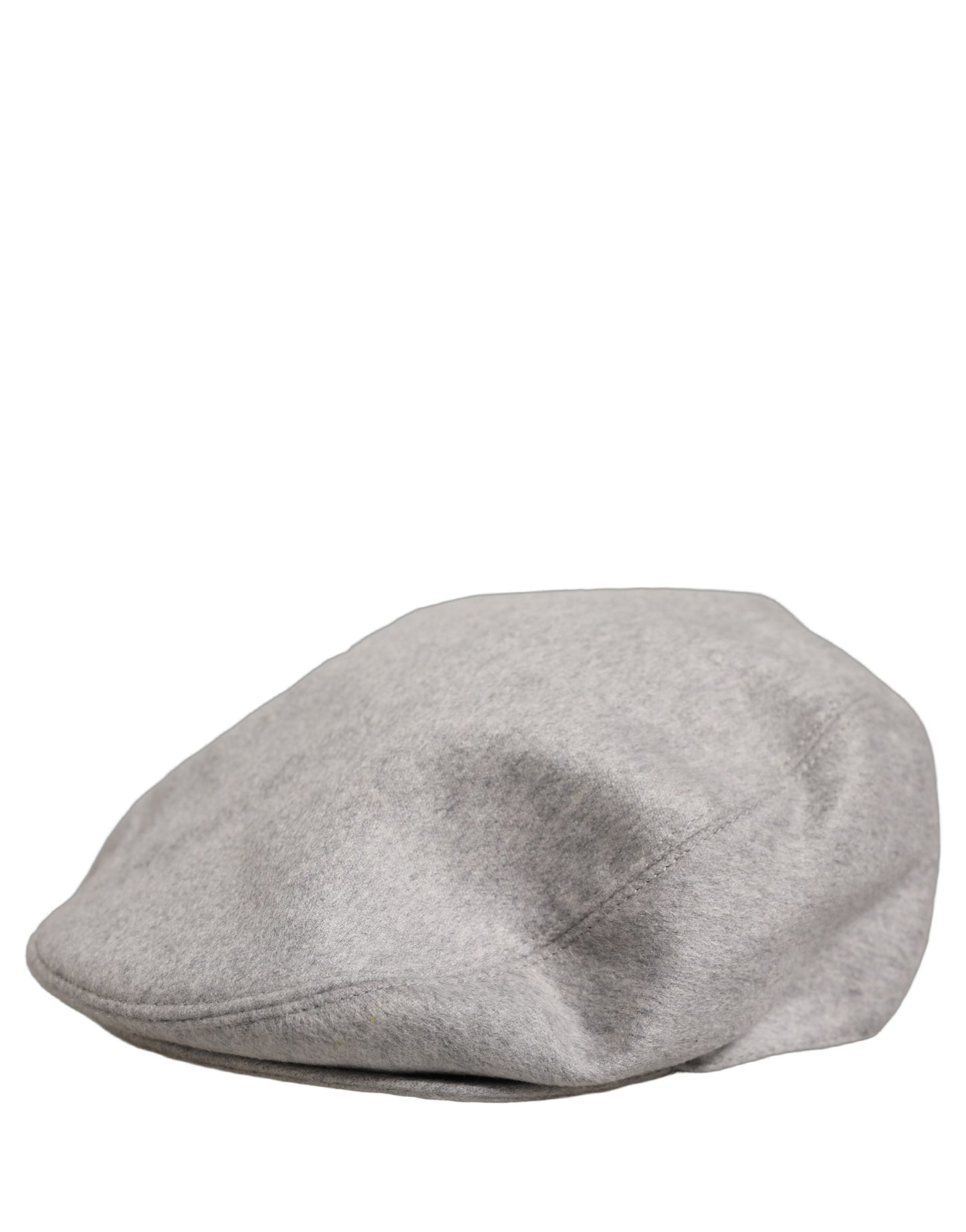 Dolce & Gabbana Men Light Grey Cashmere Newsboy Cabbie Cap Hat Dolce & Gabbana