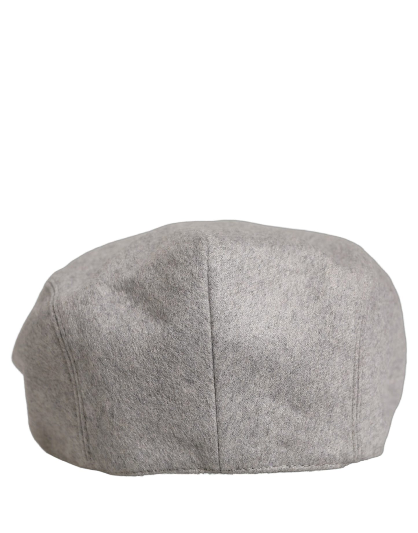 Dolce & Gabbana Men Light Grey Cashmere Newsboy Cabbie Cap Hat Dolce & Gabbana