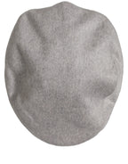 Dolce & Gabbana Men Light Grey Cashmere Newsboy Cabbie Cap Hat