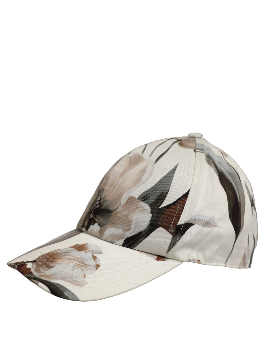 Dolce & Gabbana Men Beige Floral Cotton Baseball Capello Hat Dolce & Gabbana
