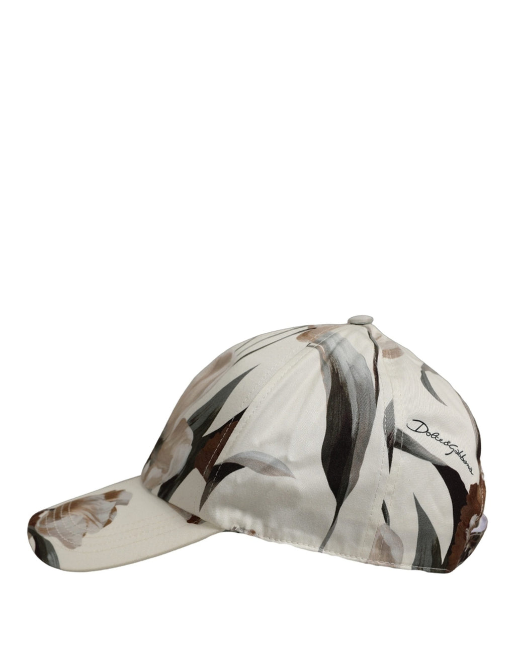 Dolce & Gabbana Men Beige Floral Cotton Baseball Capello Hat Dolce & Gabbana