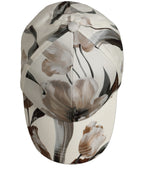 Dolce & Gabbana Men Beige Floral Cotton Baseball Capello Hat Dolce & Gabbana