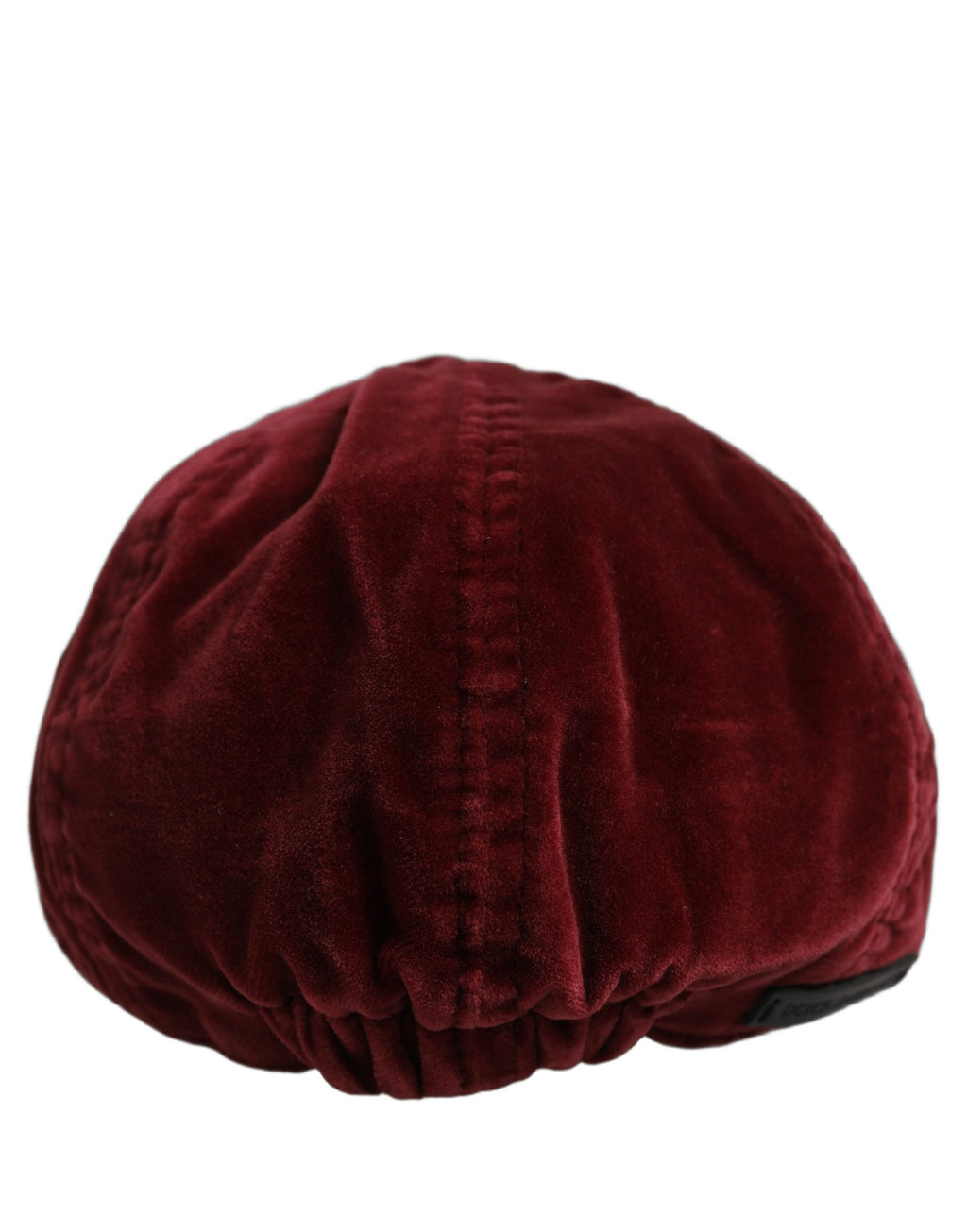 Dolce & Gabbana Men Dark Red Cotton Newsboy Capello Cabbie Hat Dolce & Gabbana