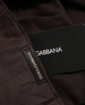 Dolce & Gabbana Men Brown Cotton Newsboy Capello Cabbie Hat Dolce & Gabbana