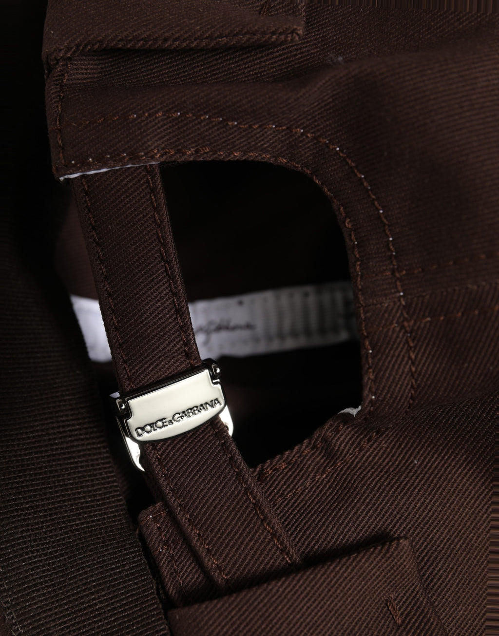 Dolce & Gabbana Men Brown Cotton Docker Capello Brimless Hat Dolce & Gabbana