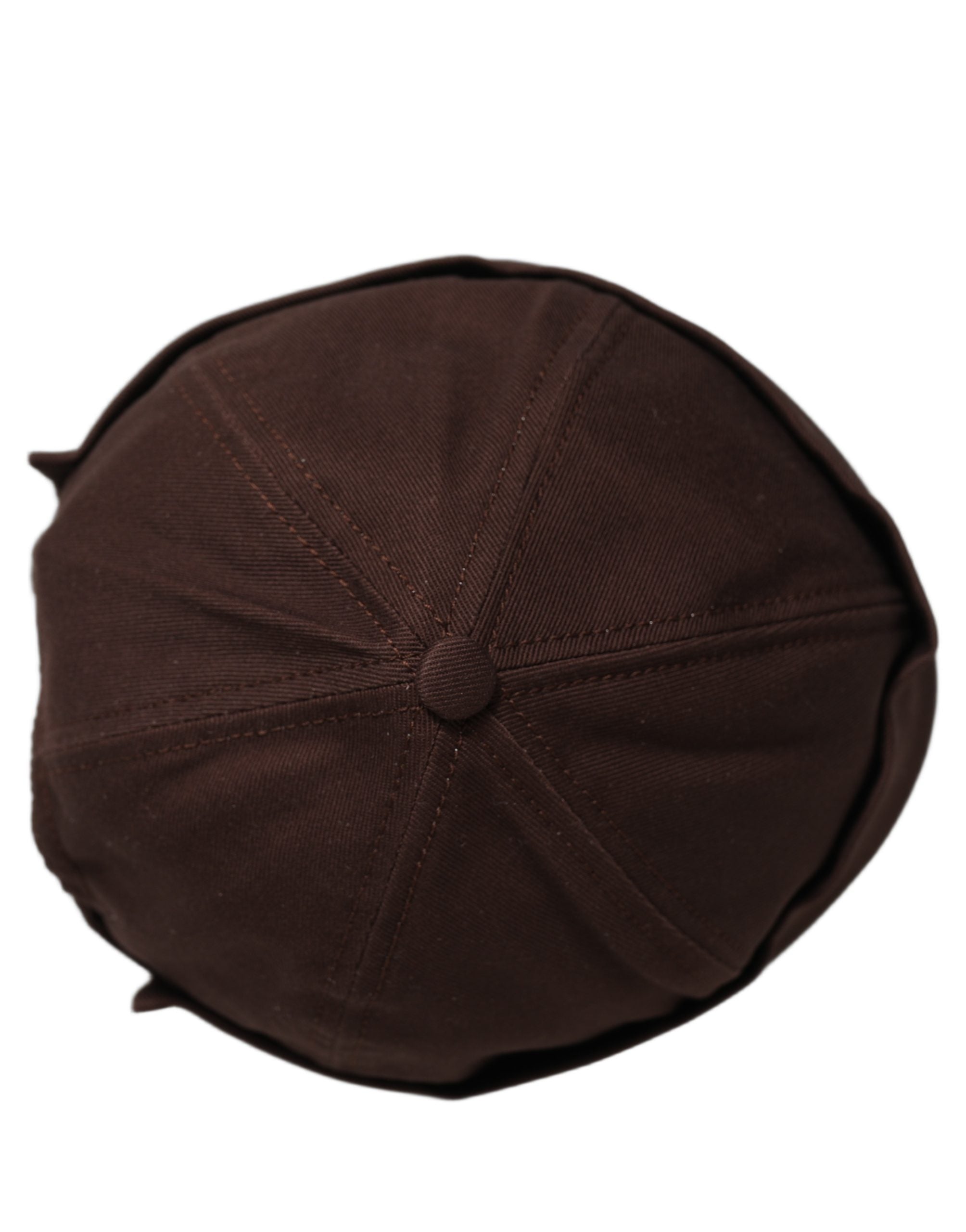 Dolce & Gabbana Men Brown Cotton Docker Capello Brimless Hat Dolce & Gabbana