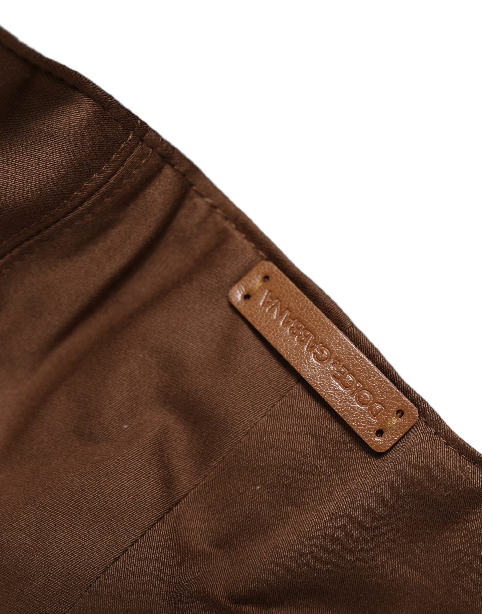 Dolce & Gabbana Men Brown Cotton Newsboy Capello Cabbie Hat Dolce & Gabbana