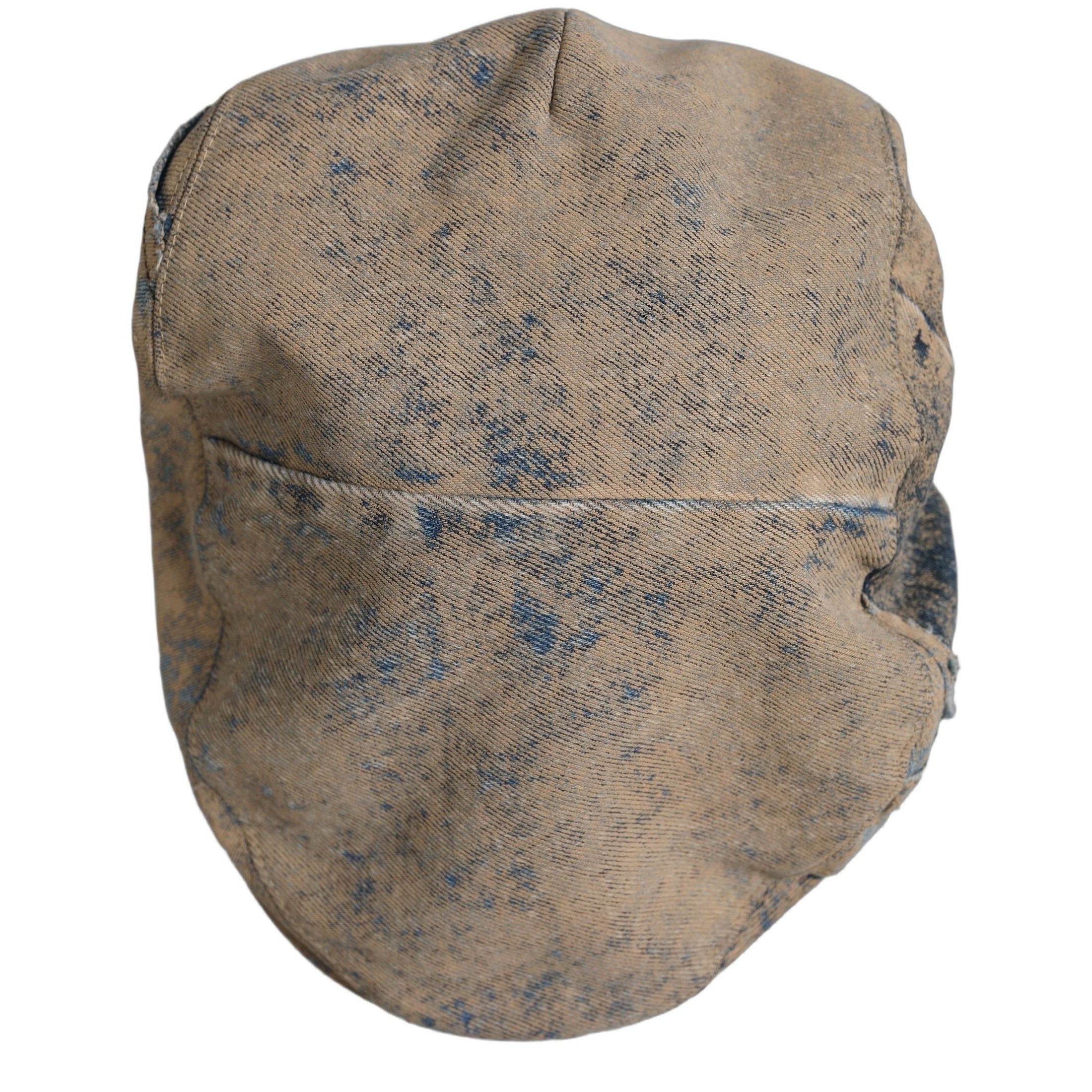 Dolce & Gabbana Brown Cotton Denim Newsboy Capello Cabbie Hat Dolce & Gabbana