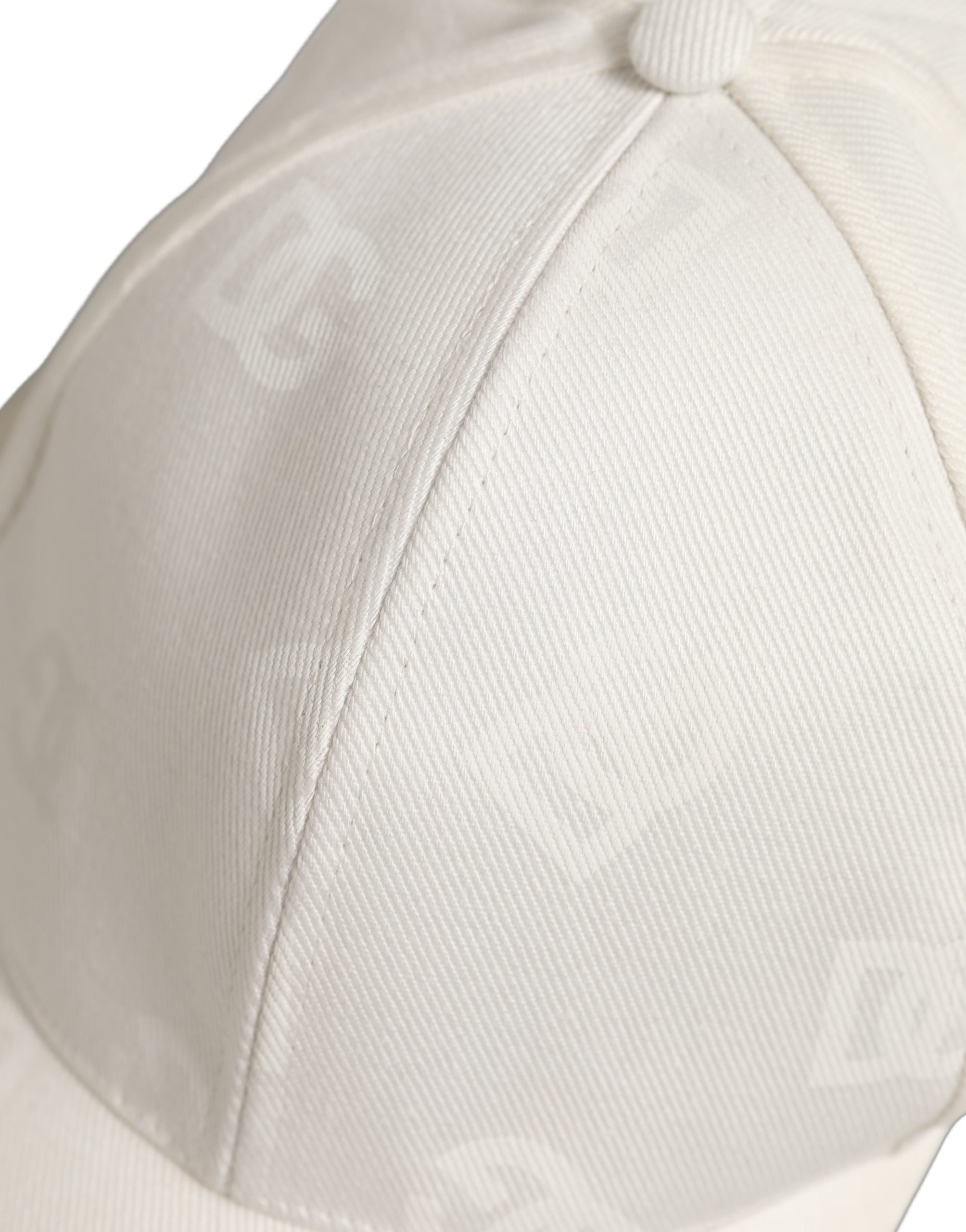 Dolce & Gabbana Men White Cotton Stretch Baseball Capello Hat Dolce & Gabbana