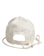 Dolce & Gabbana Men White Cotton Stretch Baseball Capello Hat Dolce & Gabbana