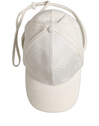 Dolce & Gabbana Men White Cotton Stretch Baseball Capello Hat Dolce & Gabbana
