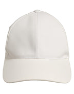 Dolce & Gabbana Men White Cotton Baseball Capello 6 Panels Hat Dolce & Gabbana