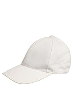 Dolce & Gabbana Men White Cotton Baseball Capello 6 Panels Hat Dolce & Gabbana