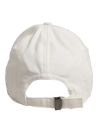 Dolce & Gabbana Men White Cotton Baseball Capello 6 Panels Hat Dolce & Gabbana