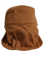 Dolce & Gabbana Men Brown Cotton Double Brim Baseball Cap Hat Dolce & Gabbana