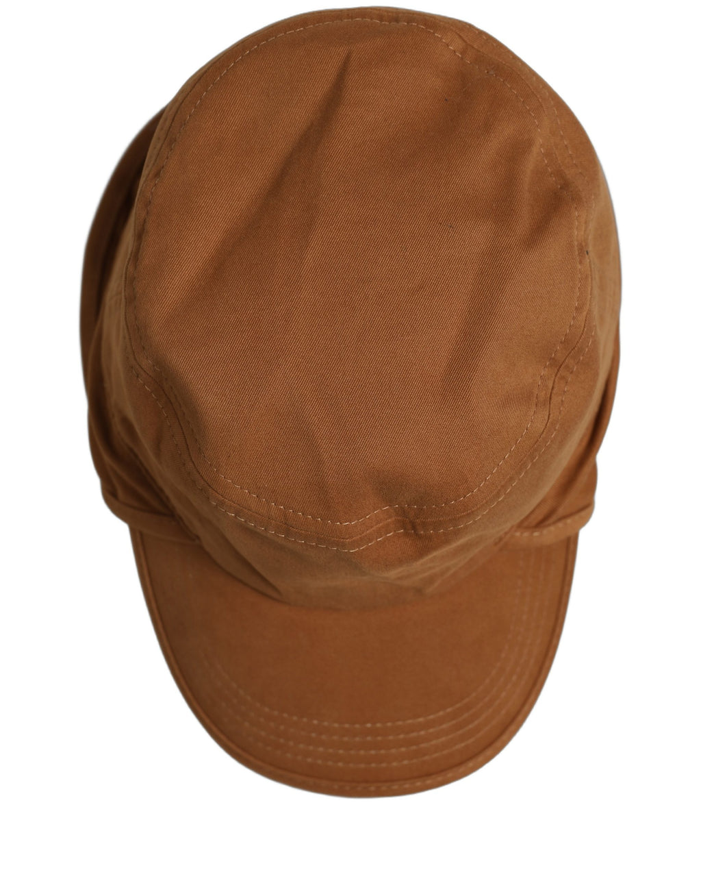 Dolce & Gabbana Men Brown Cotton Double Brim Baseball Cap Hat Dolce & Gabbana