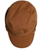 Dolce & Gabbana Men Brown Cotton Double Brim Baseball Cap Hat Dolce & Gabbana