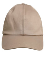 Dolce & Gabbana Men Beige Cotton Stretch Baseball Capello Hat