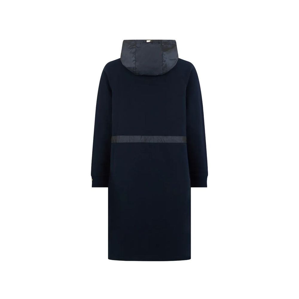 Herno Blue Cotton Coat Herno