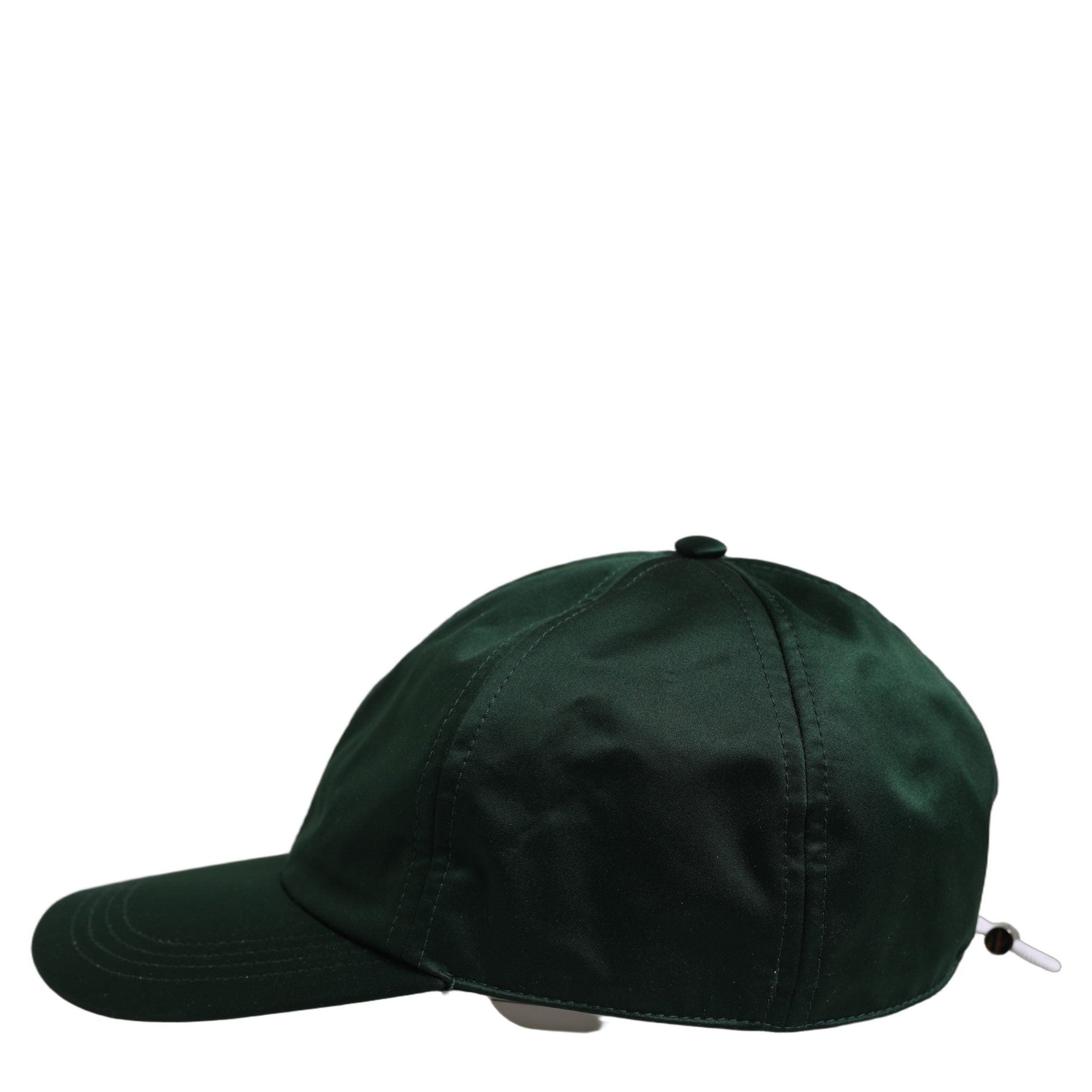 Dolce & Gabbana Men Deep Green Cotton Baseball Cap 6 Panels Hat Dolce & Gabbana
