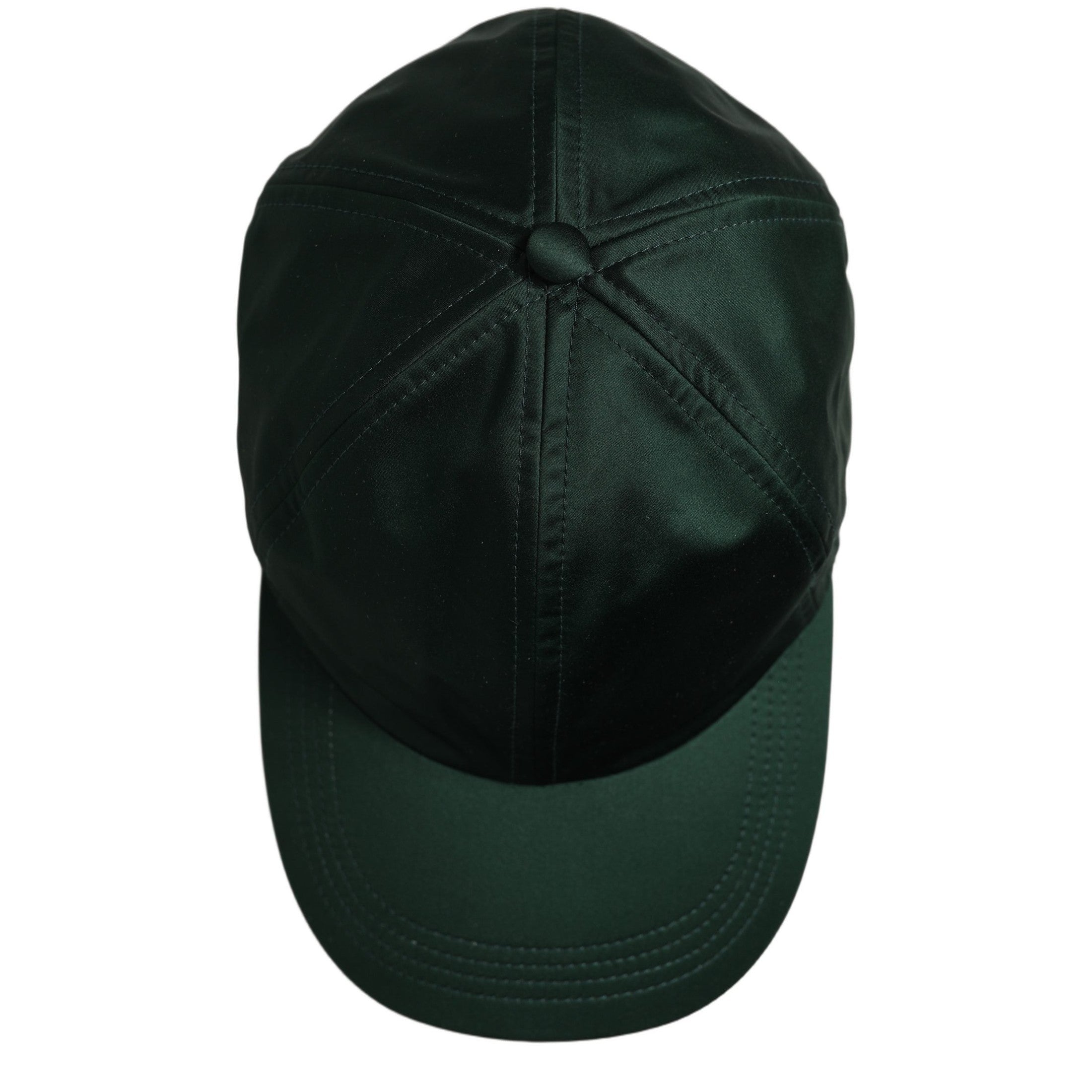 Dolce & Gabbana Men Deep Green Cotton Baseball Cap 6 Panels Hat Dolce & Gabbana