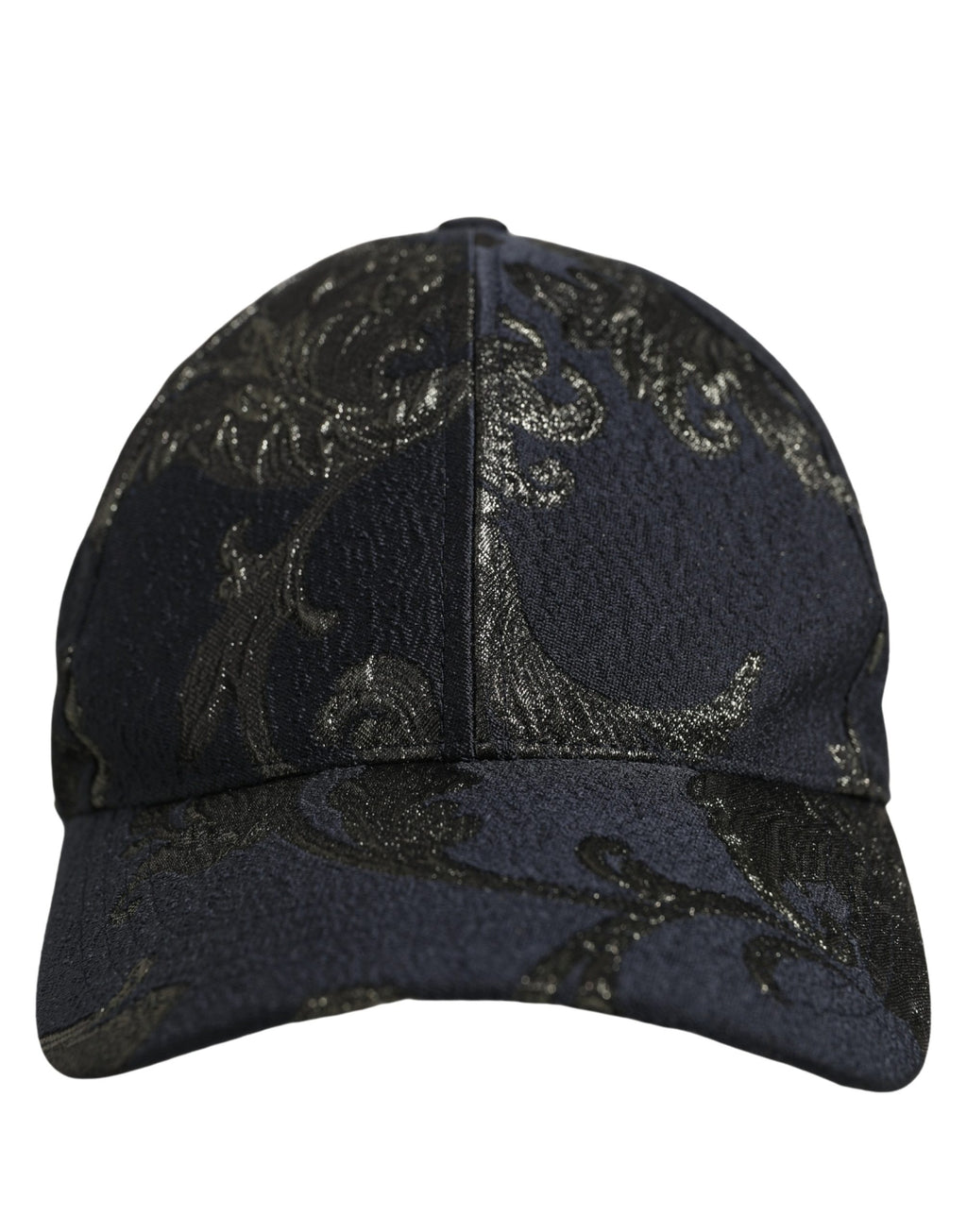 Dolce & Gabbana Men Black Floral Barocco Cotton Baseball Cap Hat Dolce & Gabbana