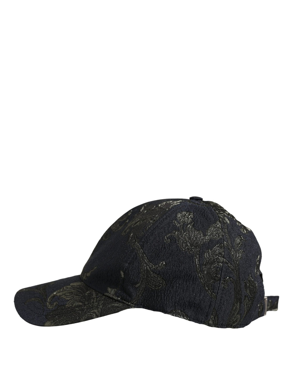 Dolce & Gabbana Men Black Floral Barocco Cotton Baseball Cap Hat Dolce & Gabbana