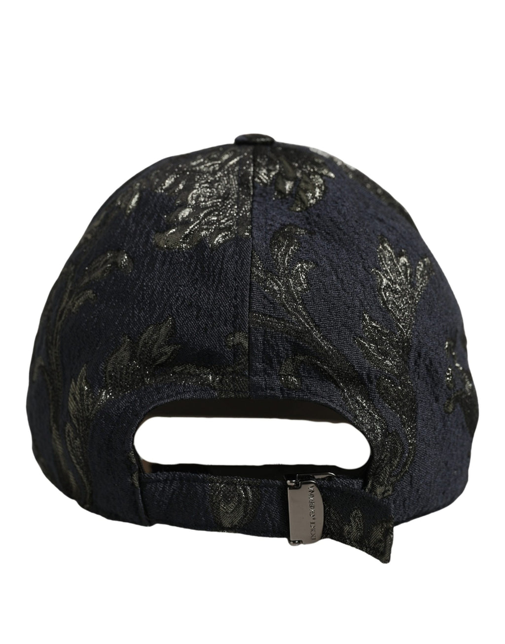 Dolce & Gabbana Men Black Floral Barocco Cotton Baseball Cap Hat Dolce & Gabbana