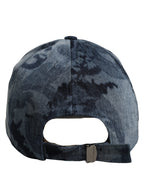 Dolce & Gabbana Men Blue All Over Logo Cotton Baseball Cap Hat Dolce & Gabbana