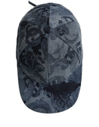 Dolce & Gabbana Men Blue All Over Logo Cotton Baseball Cap Hat Dolce & Gabbana