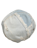 Dolce & Gabbana Men Blue Patchwork Cotton Denim Bucket Cap Hat Dolce & Gabbana