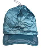 Dolce & Gabbana Men Teal Polyester Quilted Baseball Cap Hat Dolce & Gabbana