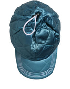 Dolce & Gabbana Men Teal Polyester Quilted Baseball Cap Hat Dolce & Gabbana