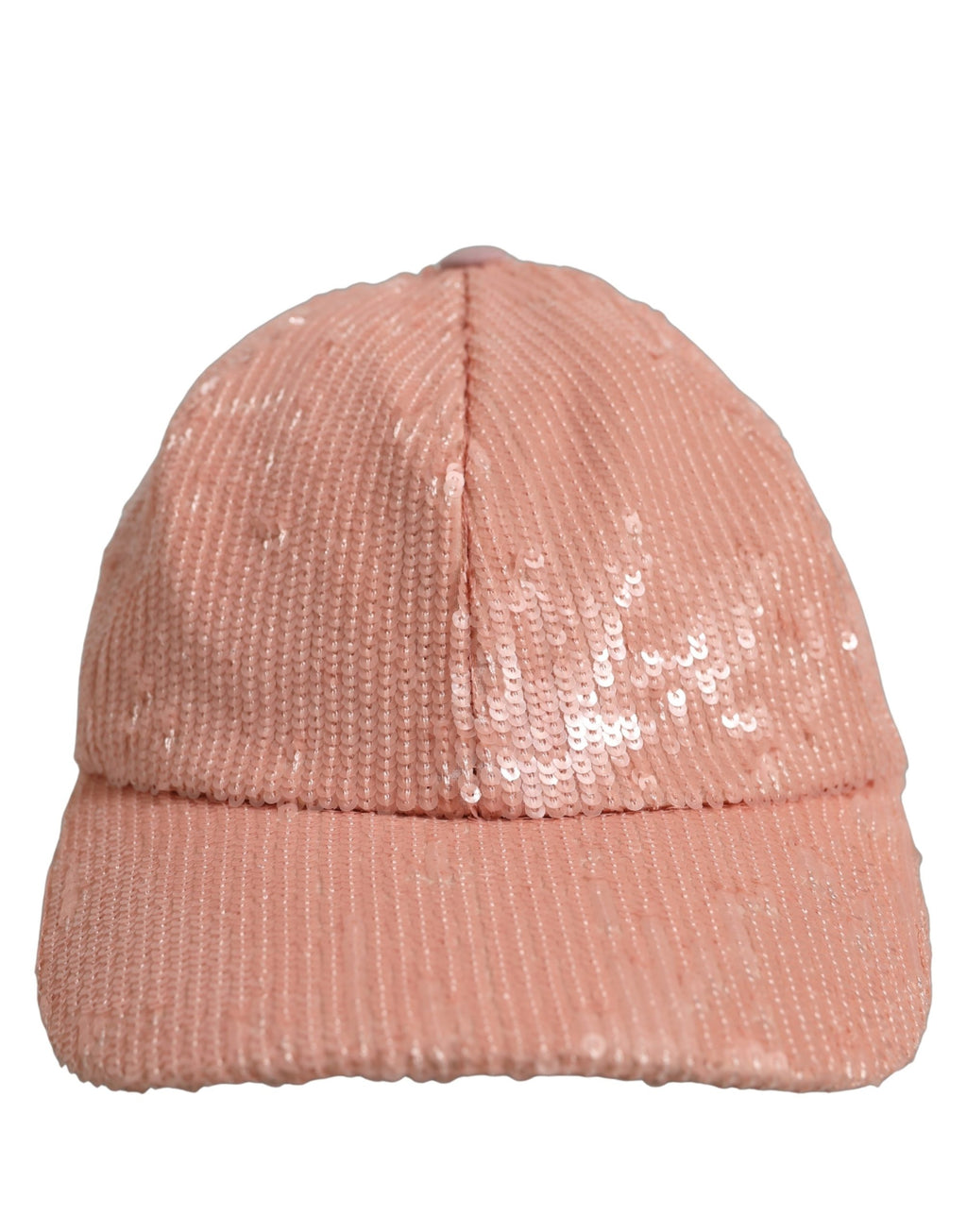Dolce & Gabbana Men Pink Cotton Sequin Baseball Cap 6 Panels Hat Dolce & Gabbana