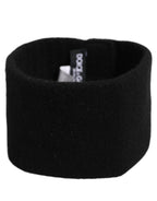 Dolce & Gabbana Men Black Cashmere Knitted Logo Head Band One Size Dolce & Gabbana