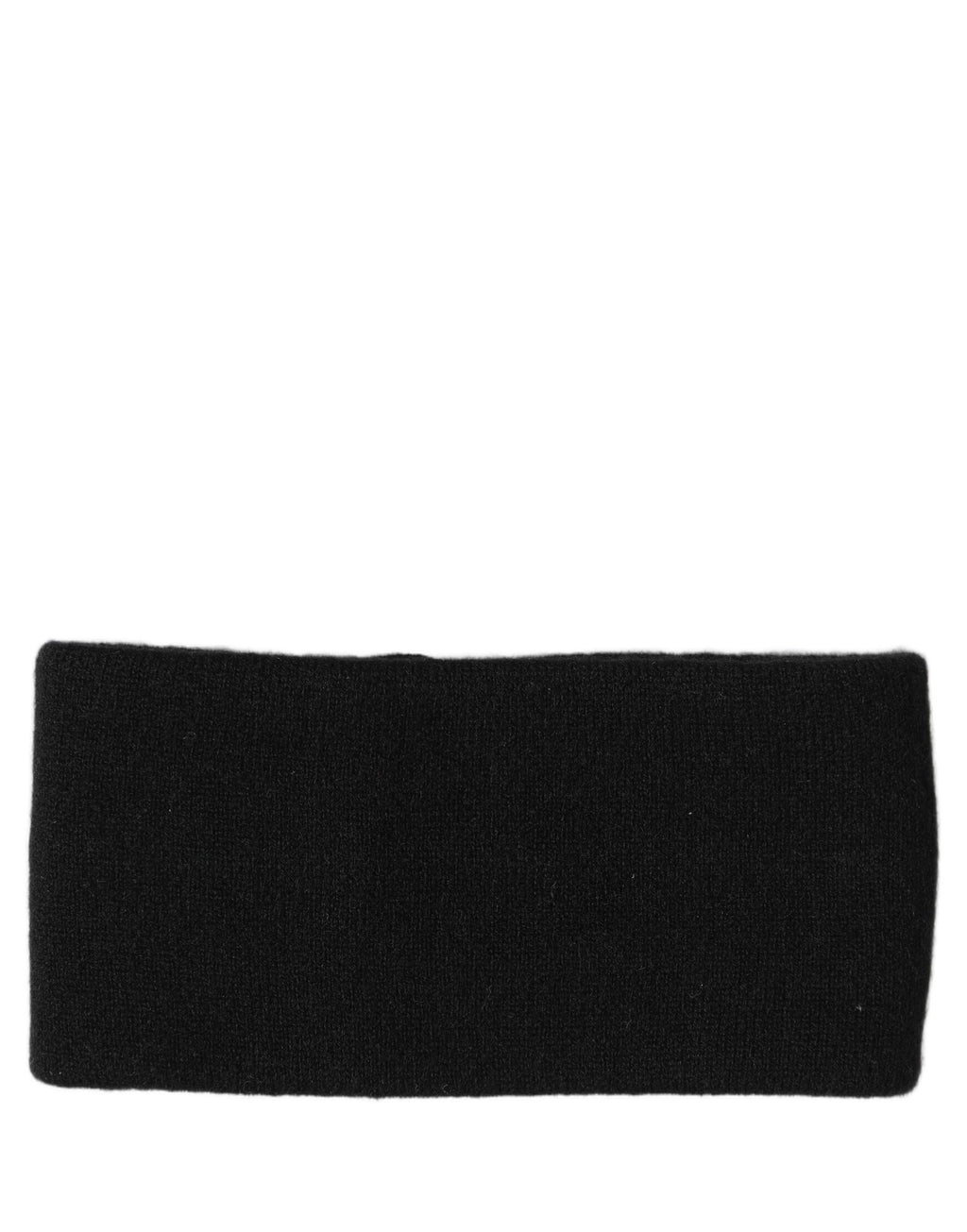 Dolce & Gabbana Men Black Cashmere Knitted Logo Head Band One Size Dolce & Gabbana