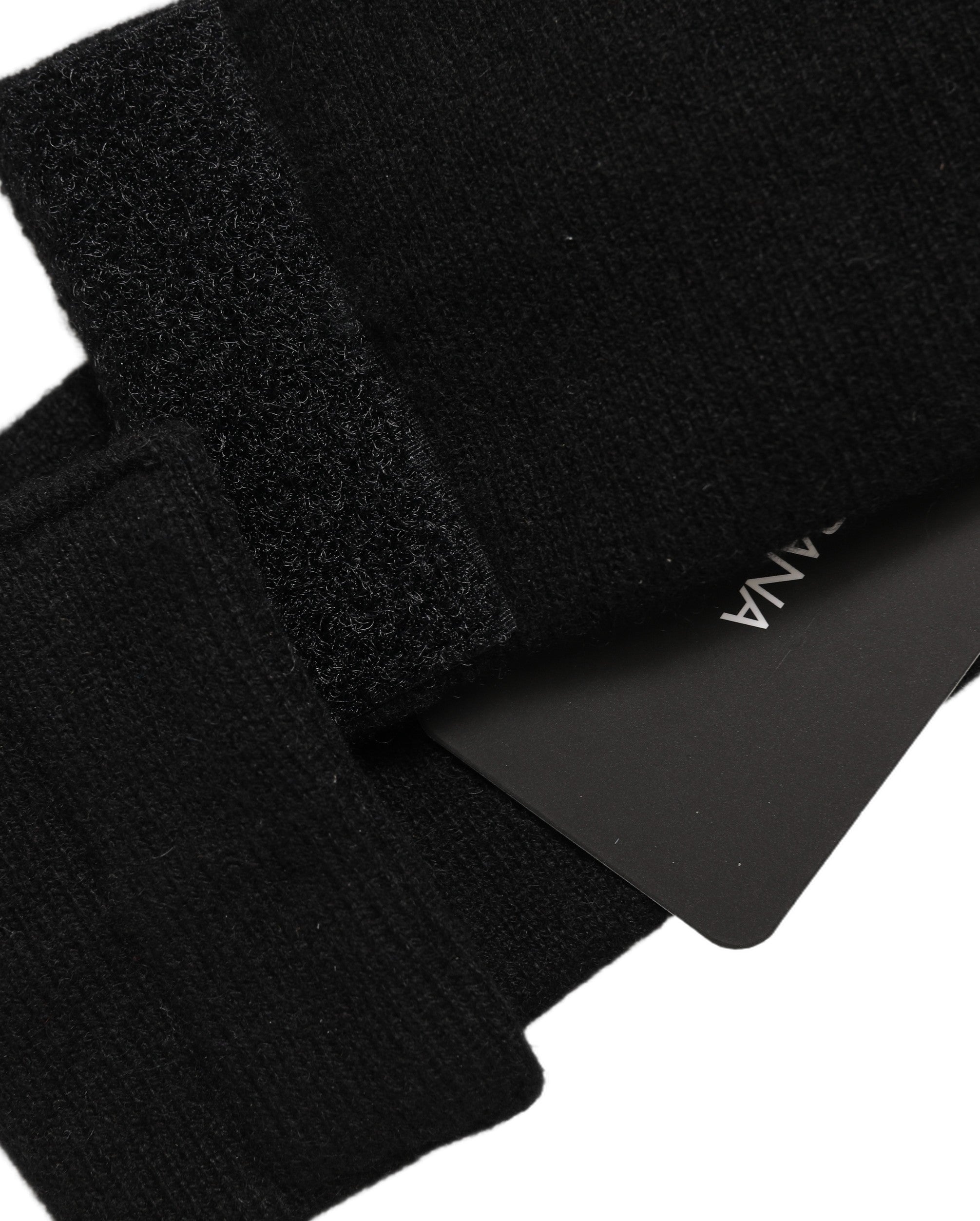 Dolce & Gabbana Men Black Cashmere Knitted Logo Head Band One Size Dolce & Gabbana