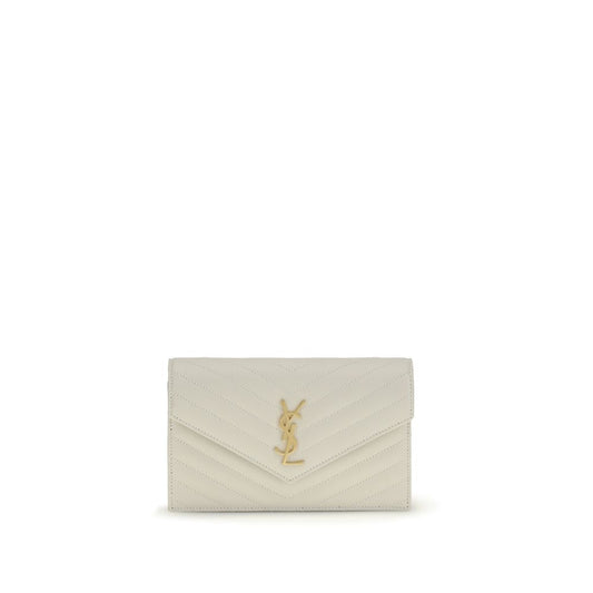 Saint Laurent Beige Calf Leather Bos Taurus Wallet Saint Laurent