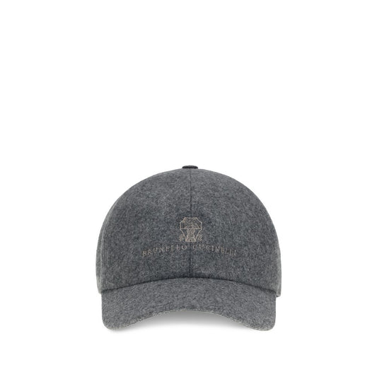 Brunello Cucinelli Gray Wool Oves Aries Cap Baseball Hat Brunello Cucinelli