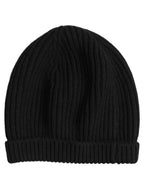 Dolce & Gabbana Men Black Wool Knitted Winter Beanie Capello One Hat Dolce & Gabbana