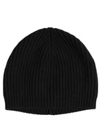 Dolce & Gabbana Men Black Wool Knitted Winter Beanie Capello One Size Hat Dolce & Gabbana